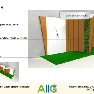 STAND PREALLESTITO 3X2- 2Lati Liberi Sinistra